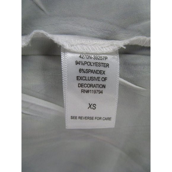 One World Blouse XS Pullover Top Floral Beaded Crochet Pleated Boho - Picture 9 of 10